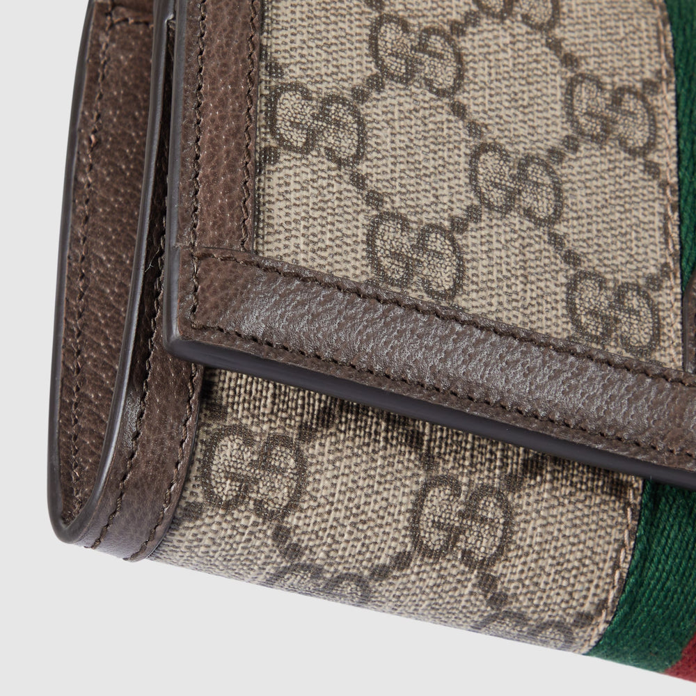 Gucci Ophidia Chain Wallet – Beige