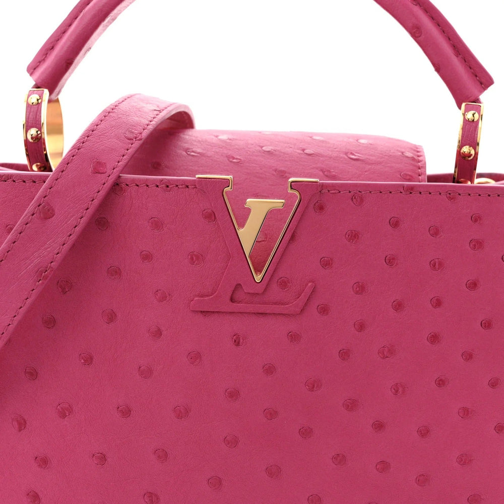 Louis Vuitton Ostrich Capucines BB – Fuchsia