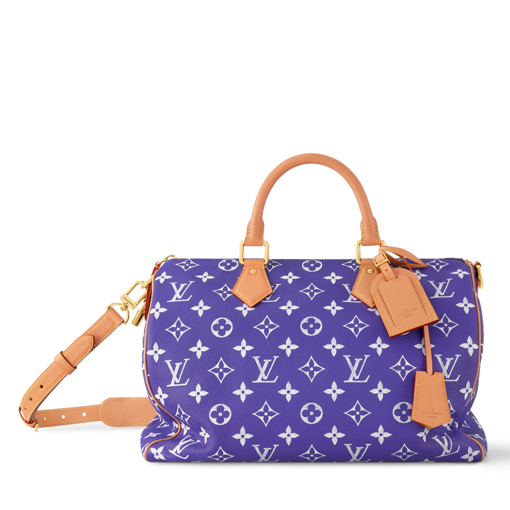 Louis Vuitton Speedy P9 Bandoulière 40 Calf Leather Handbag – Amethyst Purple