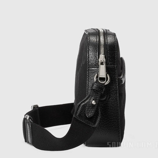 Gucci Jumbo GG Canvas Messenger Bag – Black