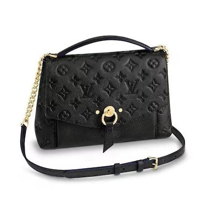 Louis Vuitton Monogram Empreinte Blanche BB Shoulder Bag - Black