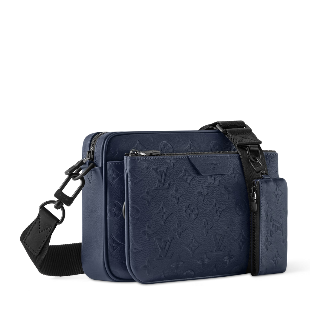 Louis Vuitton Monogram Shadow Trio Messenger Bag – Navy