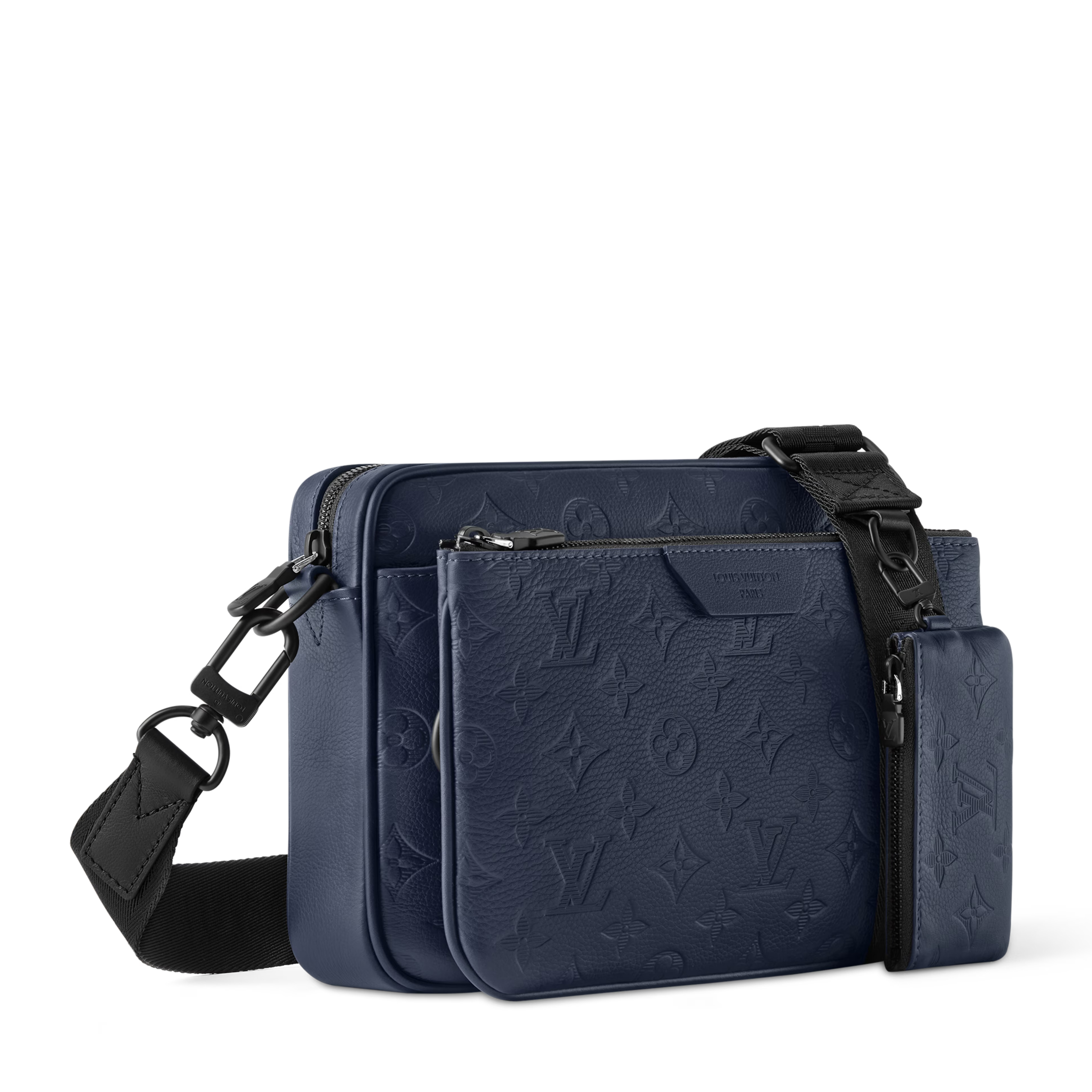 Louis Vuitton Monogram Shadow Trio Messenger Bag – Navy