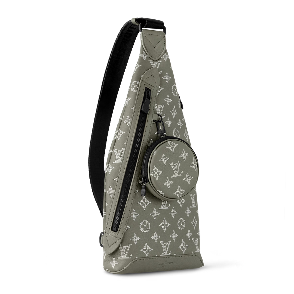 Louis Vuitton Monogram Shadow Leather Duo Slingbag – Olive Green