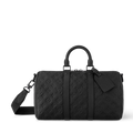 Louis Vuitton Taurillon Monogram Keepall Bandoulière 35 Duffle Bag – Black