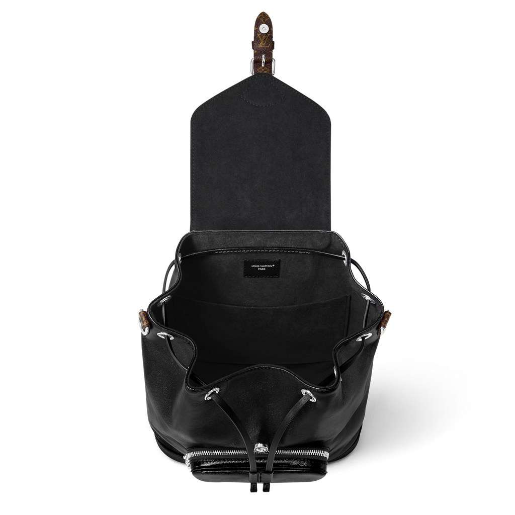 Louis Vuitton Lambskin Montsouris Vibe PM Bagpack – Black