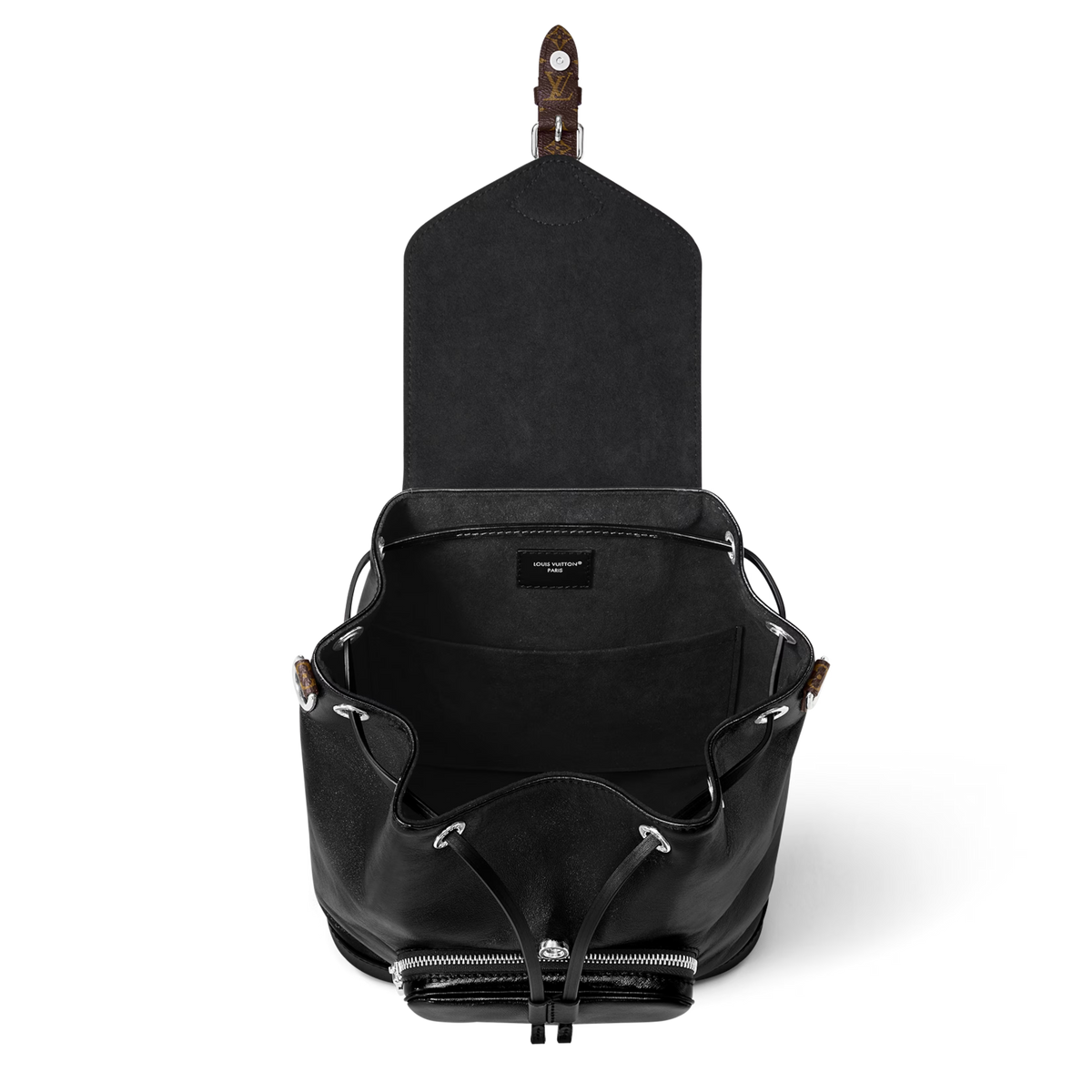 Louis Vuitton Lambskin Montsouris Vibe PM Bagpack – Black