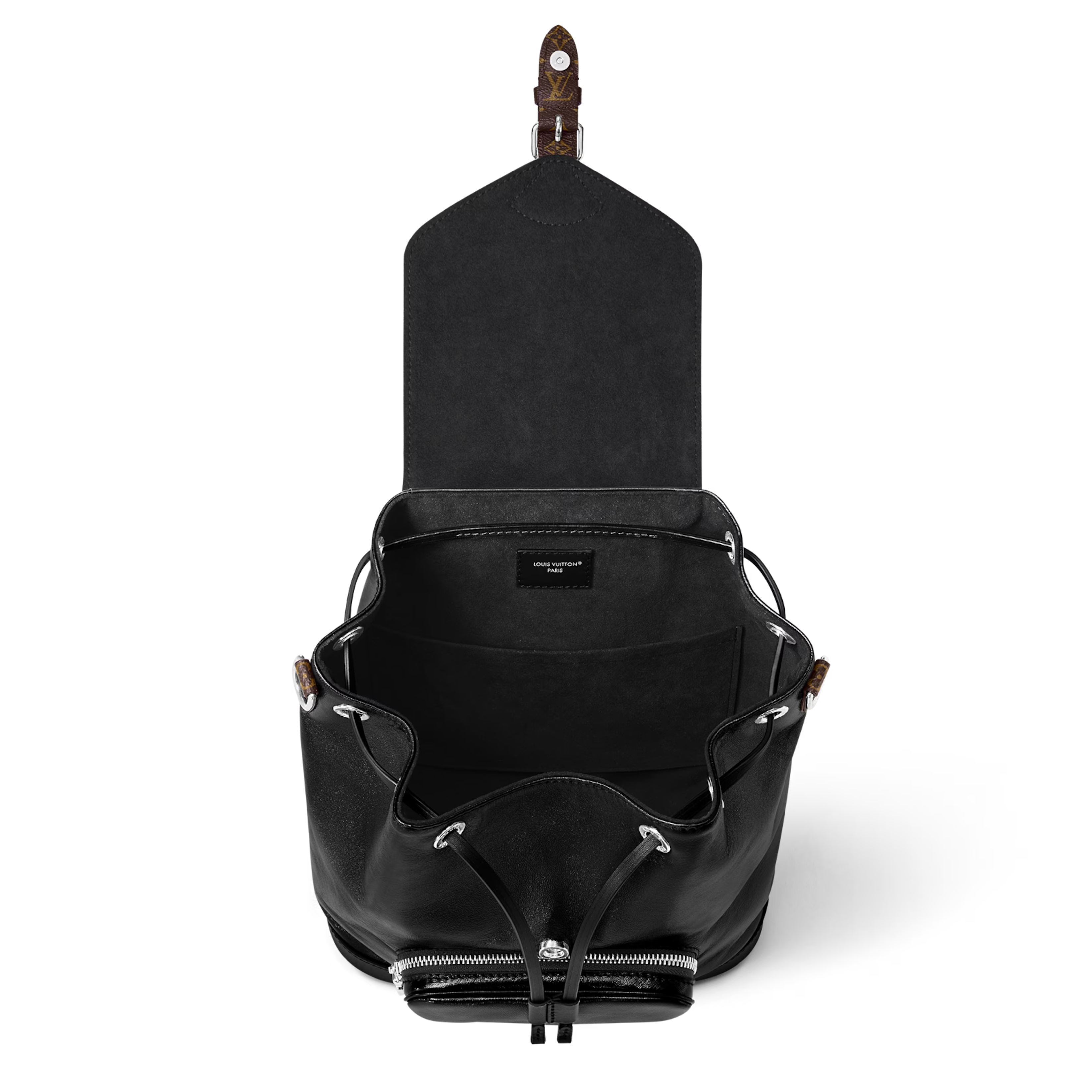 Louis Vuitton Lambskin Montsouris Vibe PM Bagpack – Black