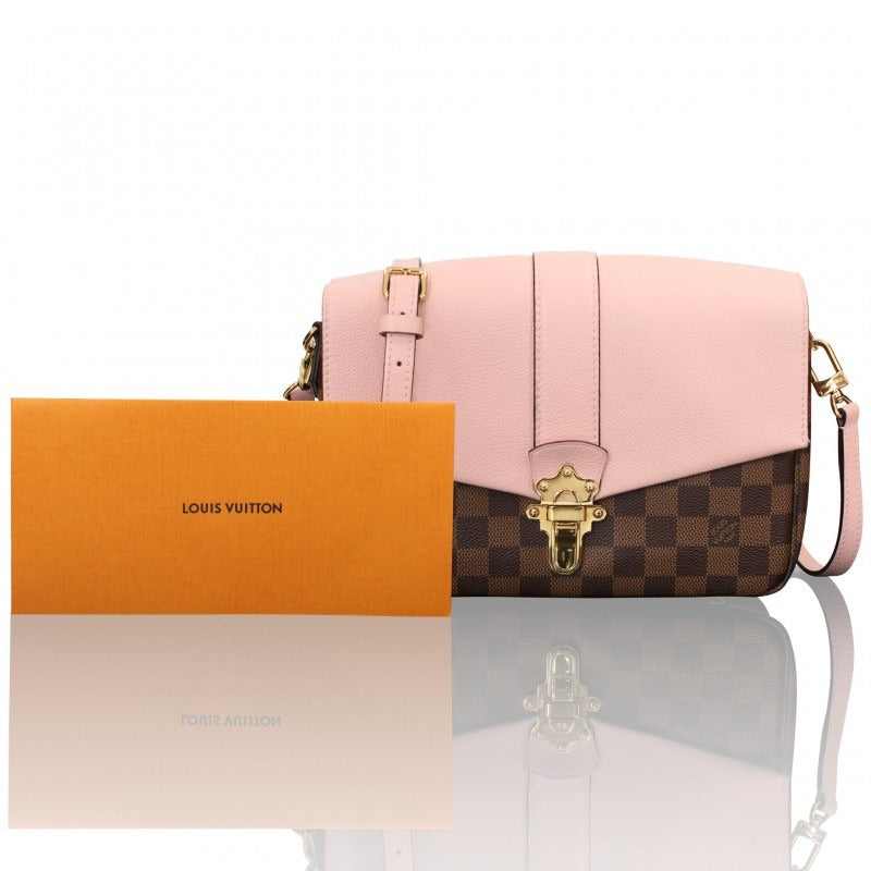 Louis Vuitton Damier Ebene Clapton Crossbody Bag - Magnolia Pink