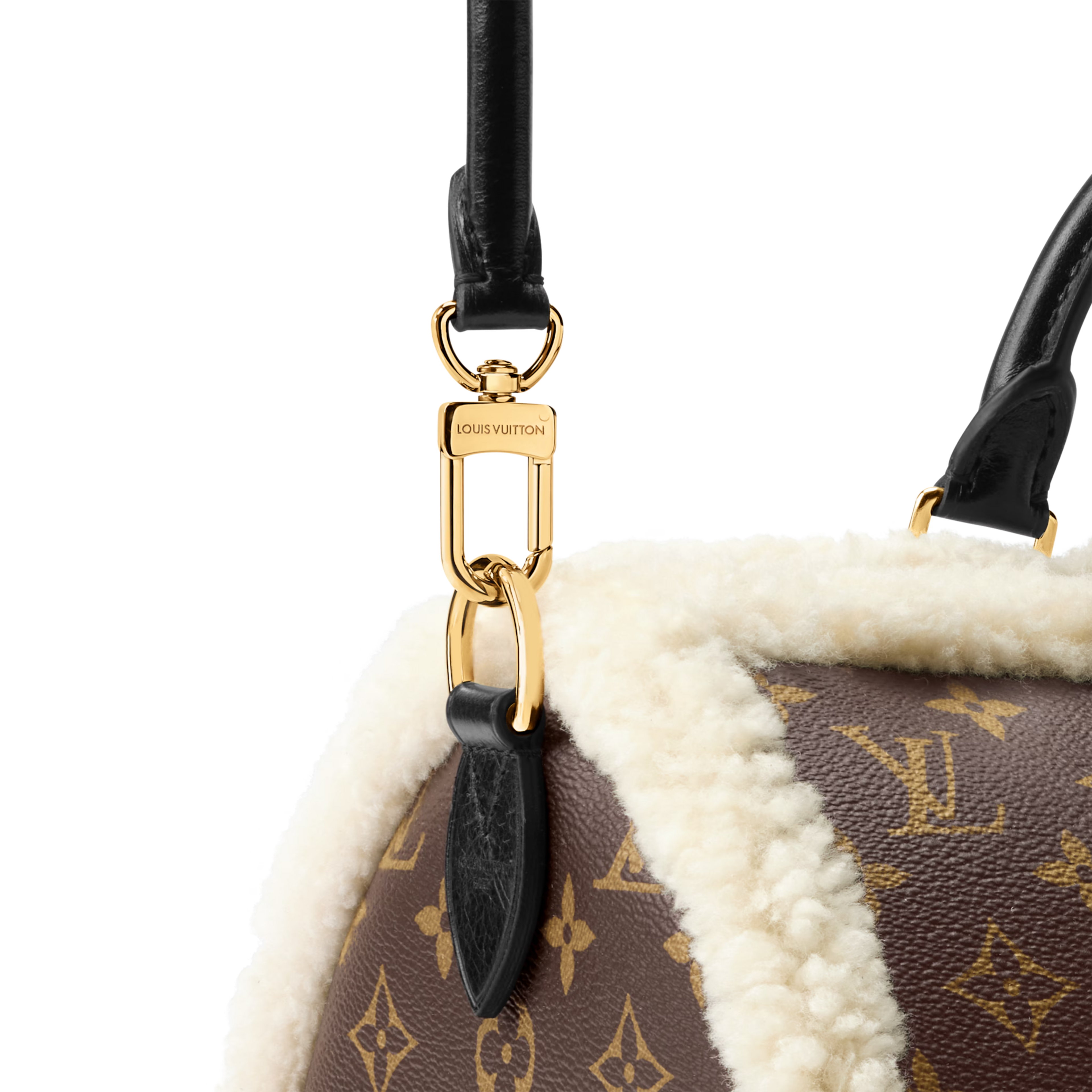 Louis Vuitton Monogram Shearling Speedy Soft 30 Teddy Handbag – Brown