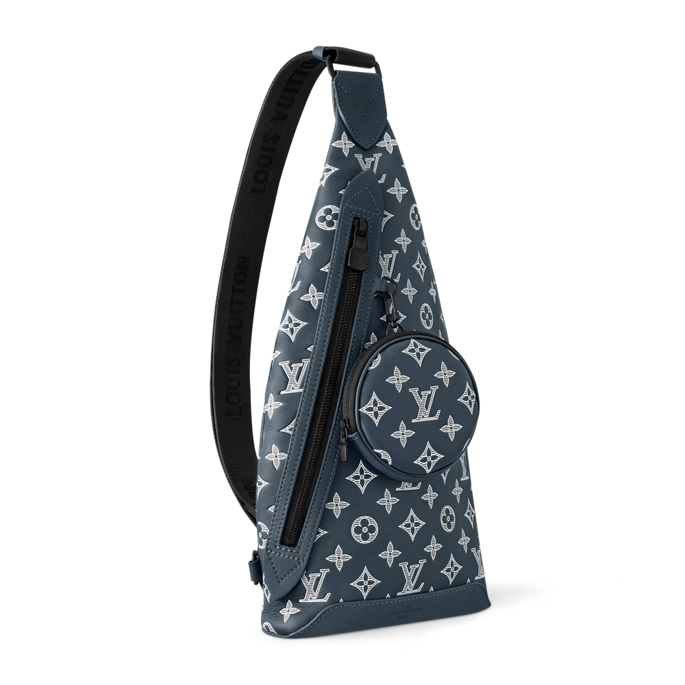 Louis Vuitton Monogram Shadow Duo Slingbag – Ink Blue