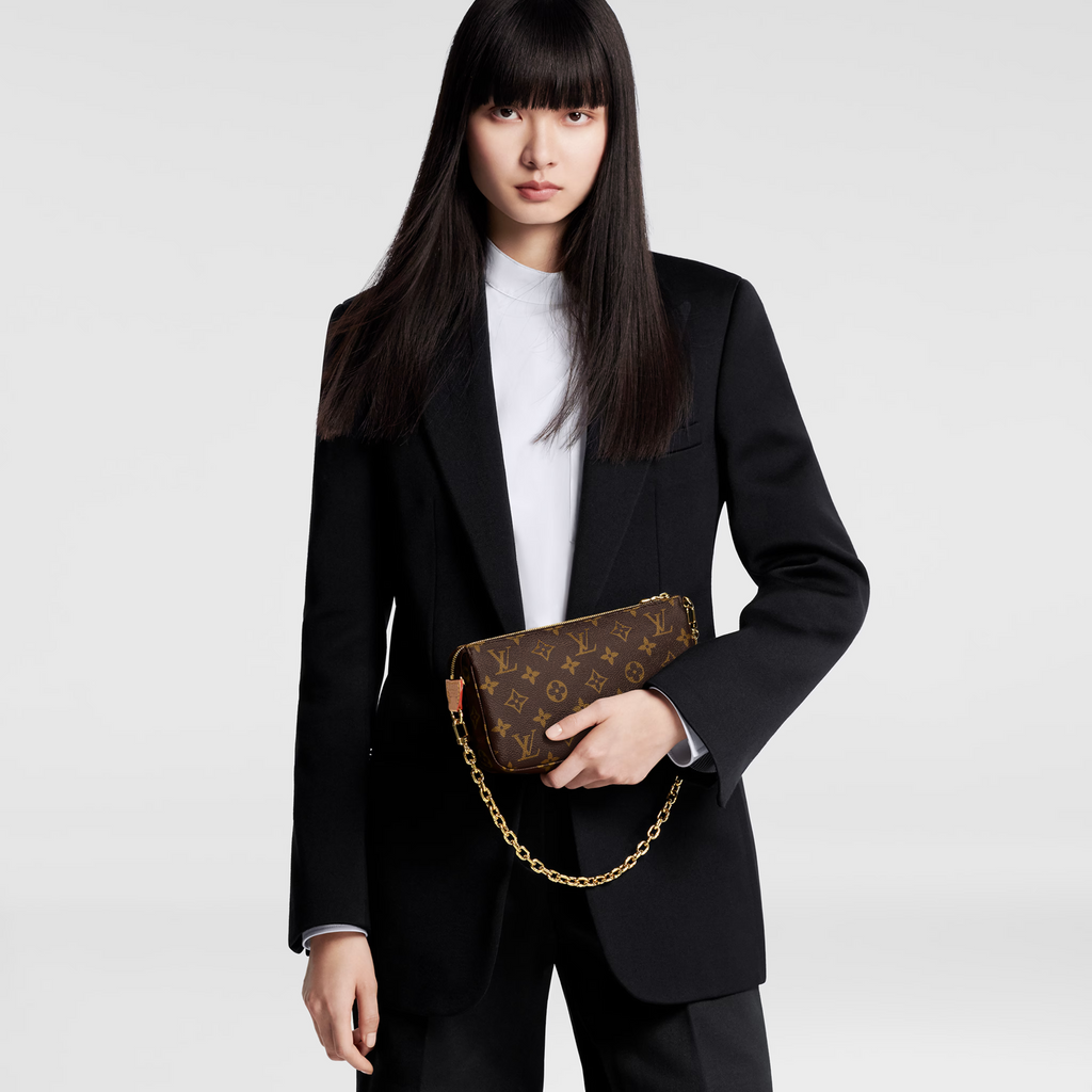 Louis Vuitton Monogram Canvas Pochette Accessoires Shoulder Bag – Brown