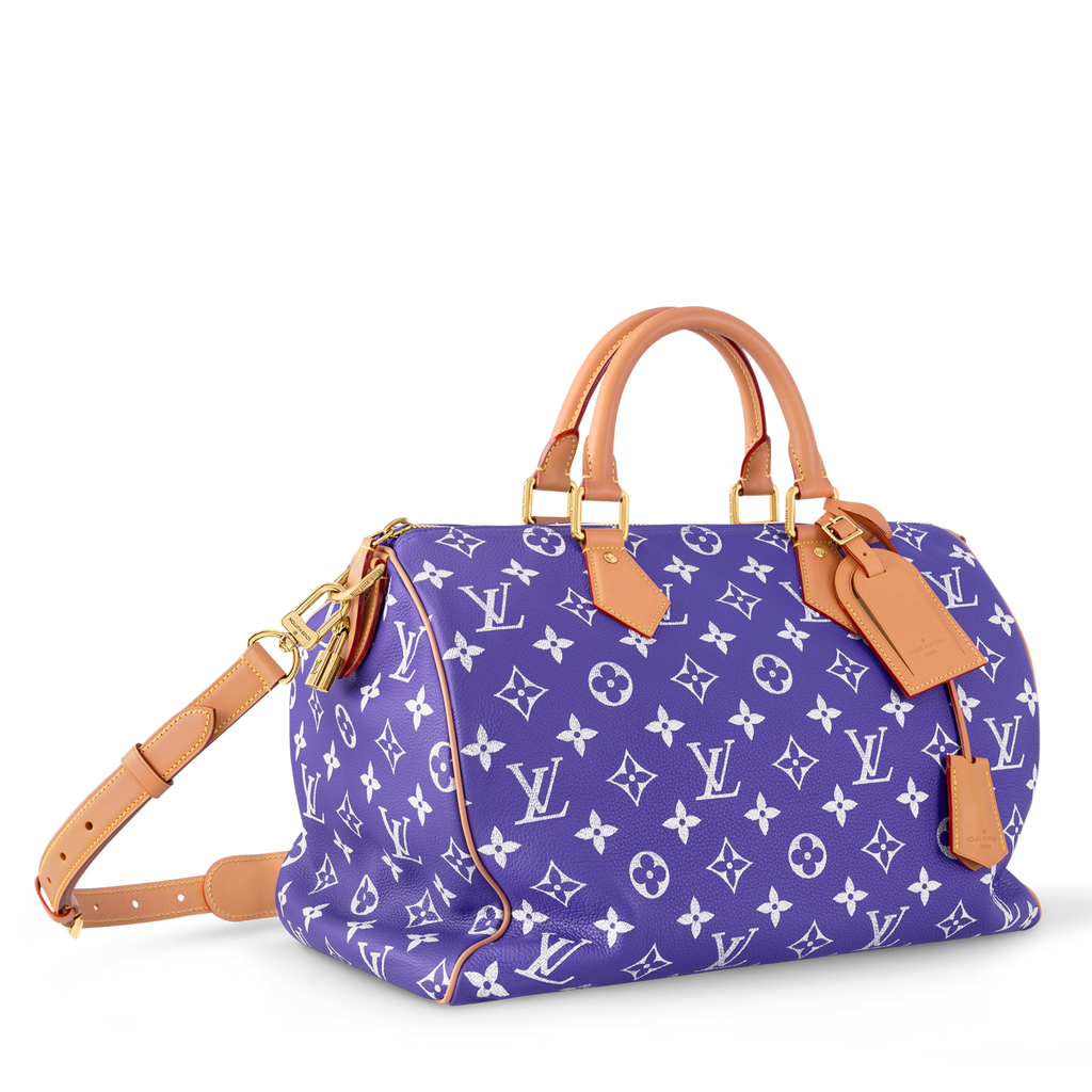 Louis Vuitton Speedy P9 Bandoulière 40 Calf Leather Handbag – Amethyst Purple