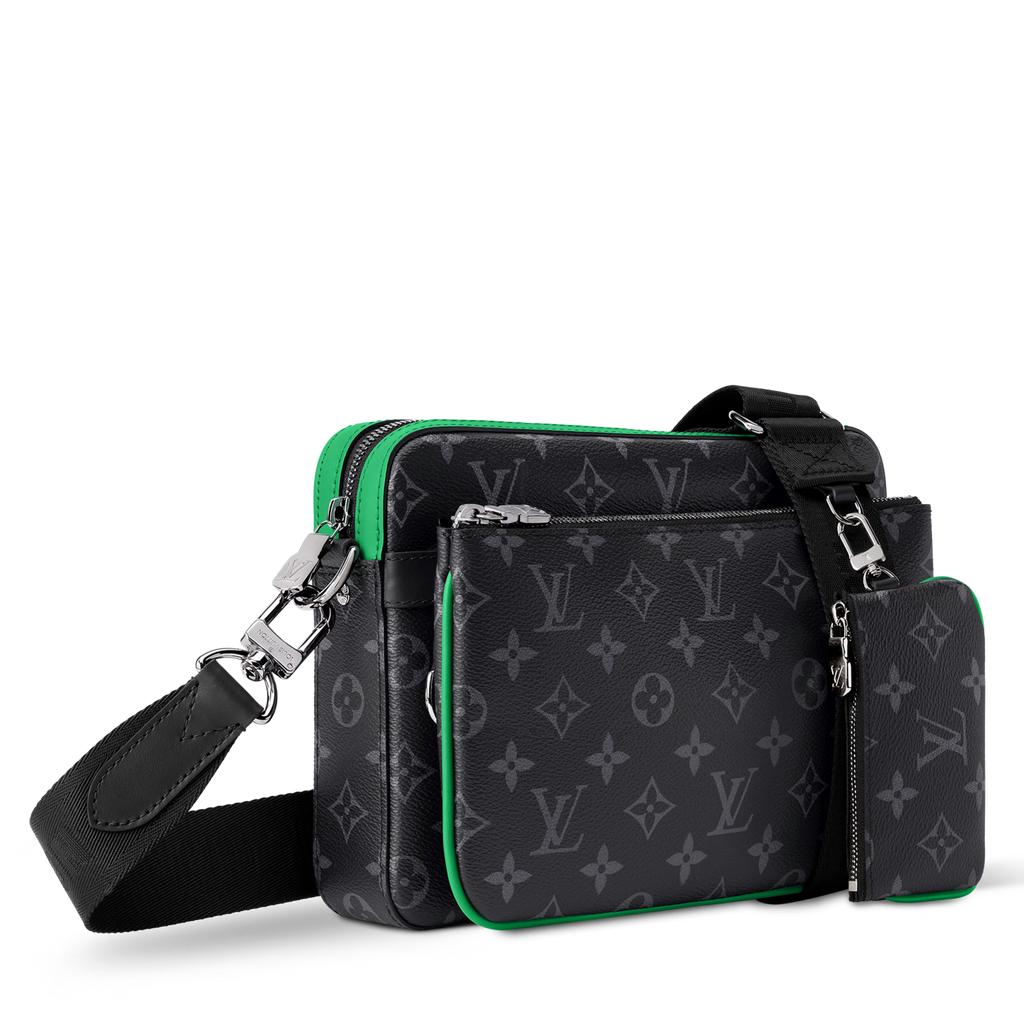 Louis Vuitton Monogram Eclipse Trio Messenger Bag – Bamboo Green