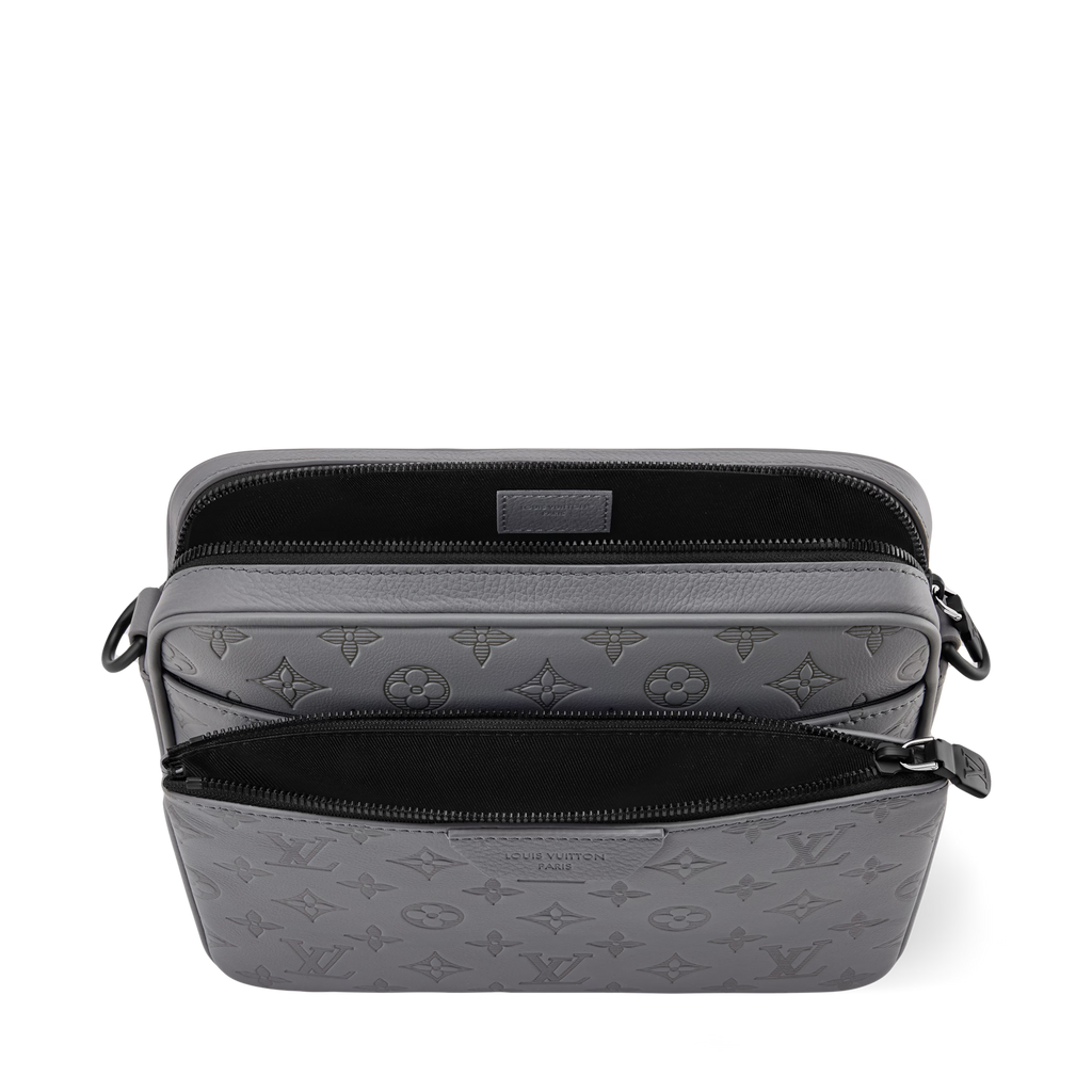 Louis Vuitton Monogram Shadow Trio Messenger Bag – Anthracite Gray