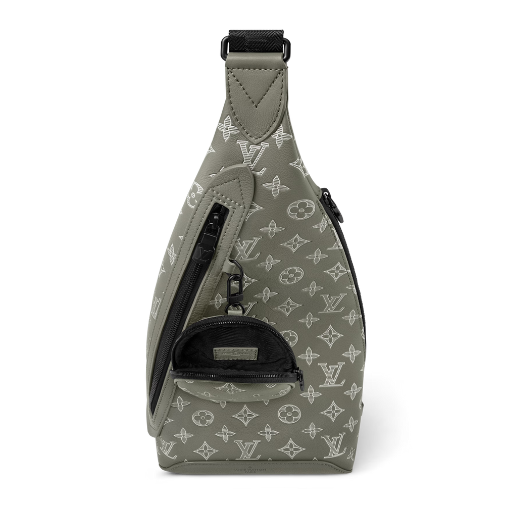 Louis Vuitton Monogram Shadow Leather Duo Slingbag – Olive Green