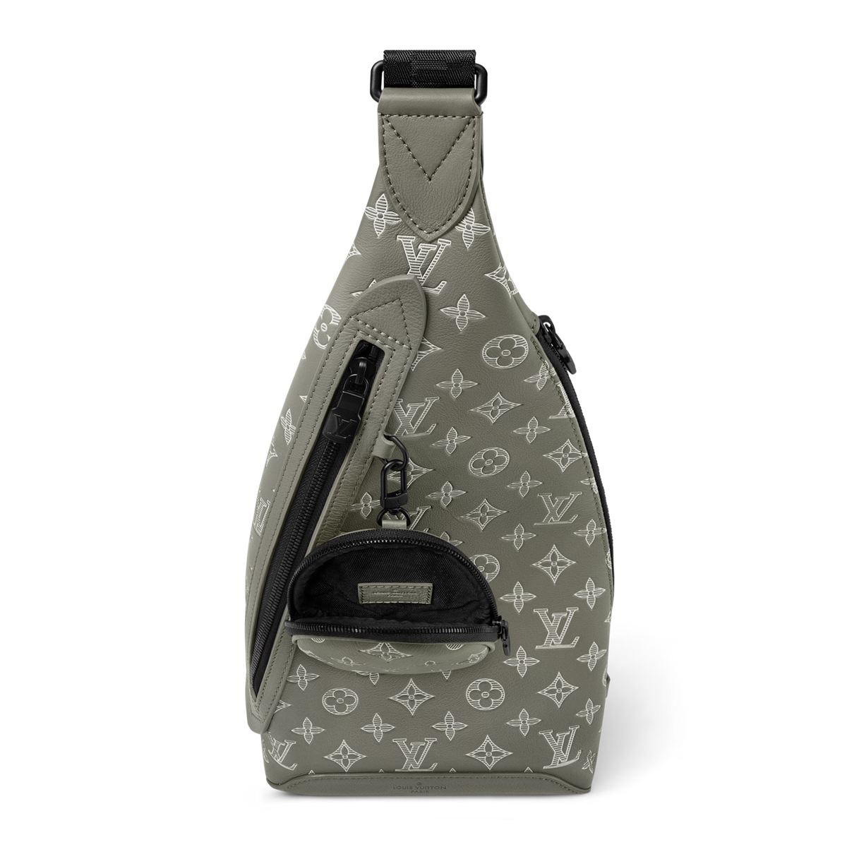 Louis Vuitton Monogram Shadow Leather Duo Slingbag – Olive Green