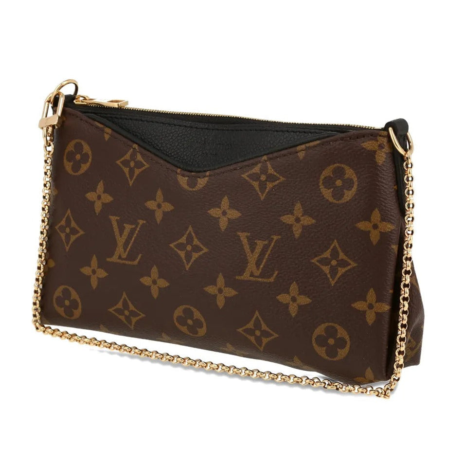 Louis Vuitton Monogram Pallas Chain Shoulder Bag – Brown
