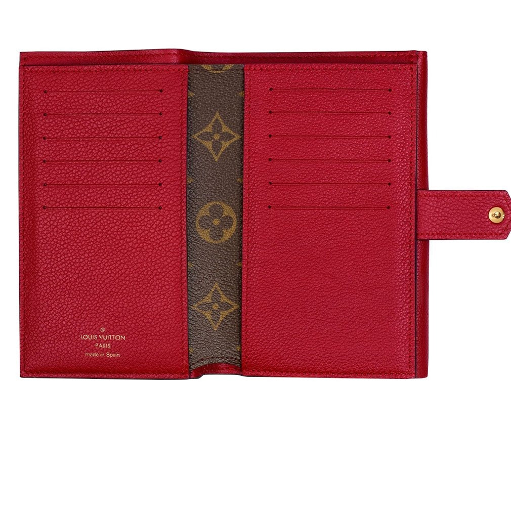 Louis Vuitton Compact Wallet Pallas - Red & Brown