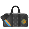Louis Vuitton Monogram Eclipse Keepall Bandoulière 25 Duffle Bag – Black