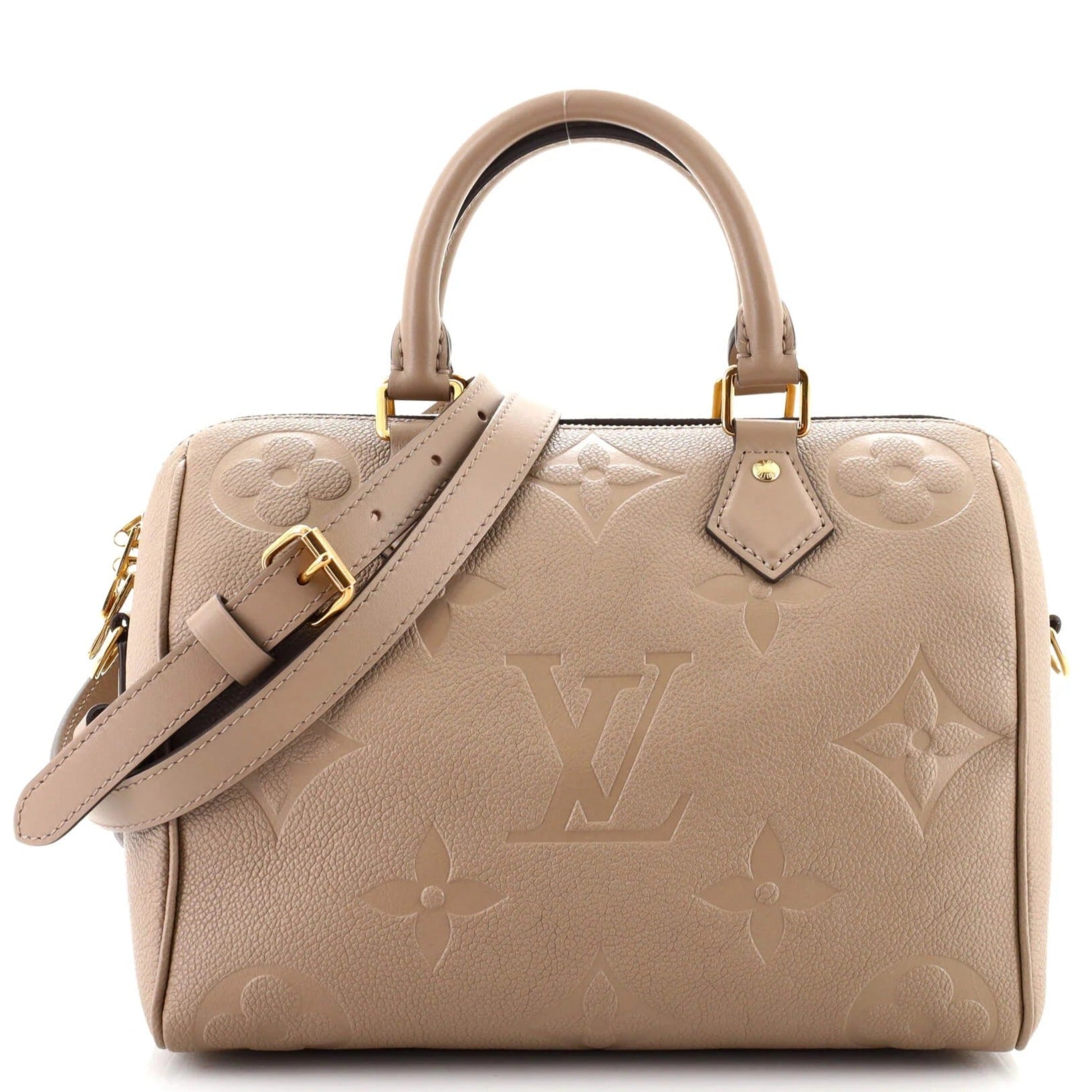 Louis Vuitton Monogram Empreinte Giant Speedy Bandoulière 25 Handbag - Dune