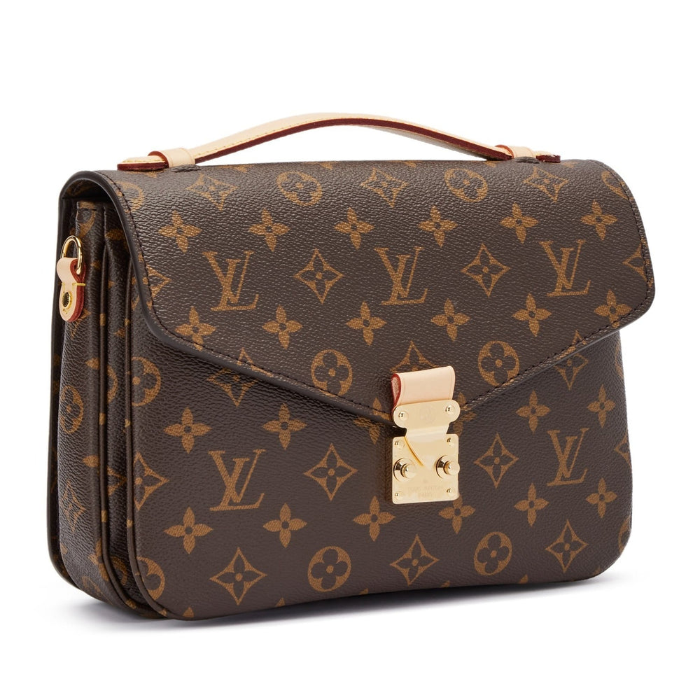 Louis Vuitton Monogram Canvas Pochette Metis Tote Bag – Brown