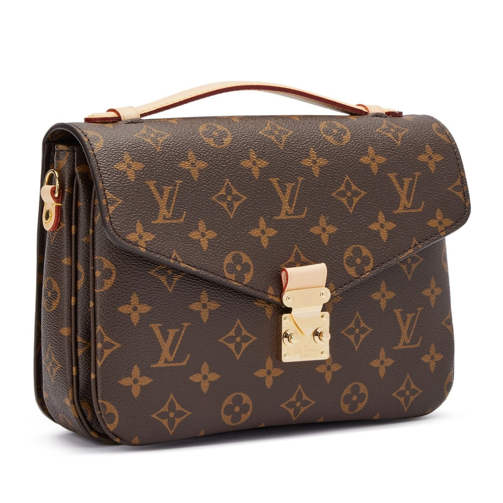 Louis Vuitton Monogram Canvas Pochette Metis Tote Bag – Brown