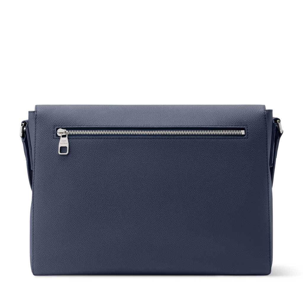 Louis Vuitton Calfskin Speed Messenger Bag – Navy Blue