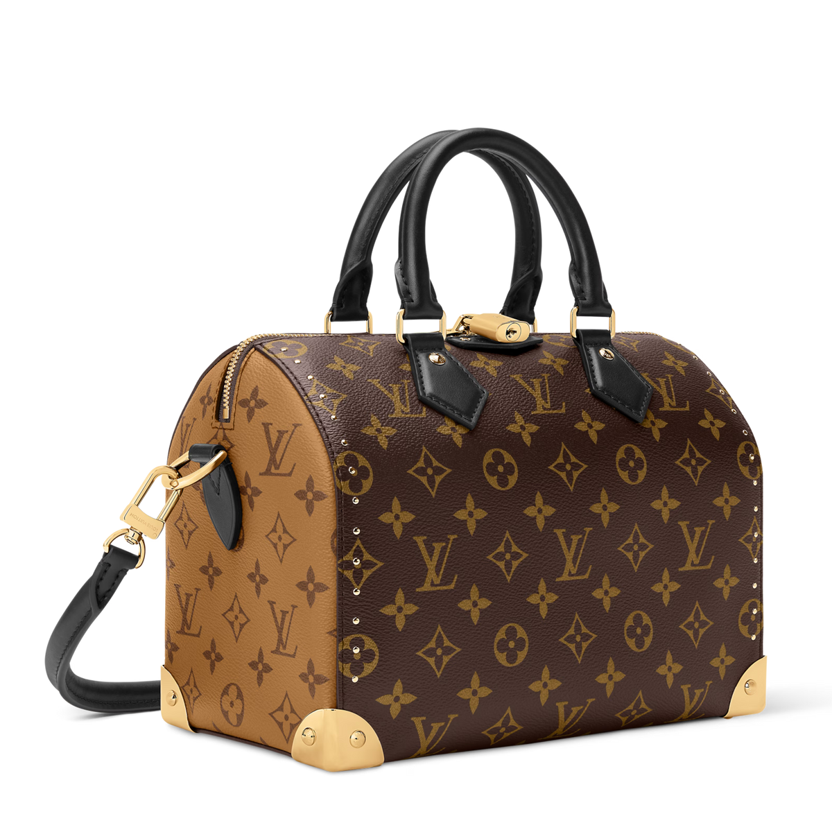 Louis Vuitton Monogram Canvas Speedy Trunk 25 Handbag – Brown
