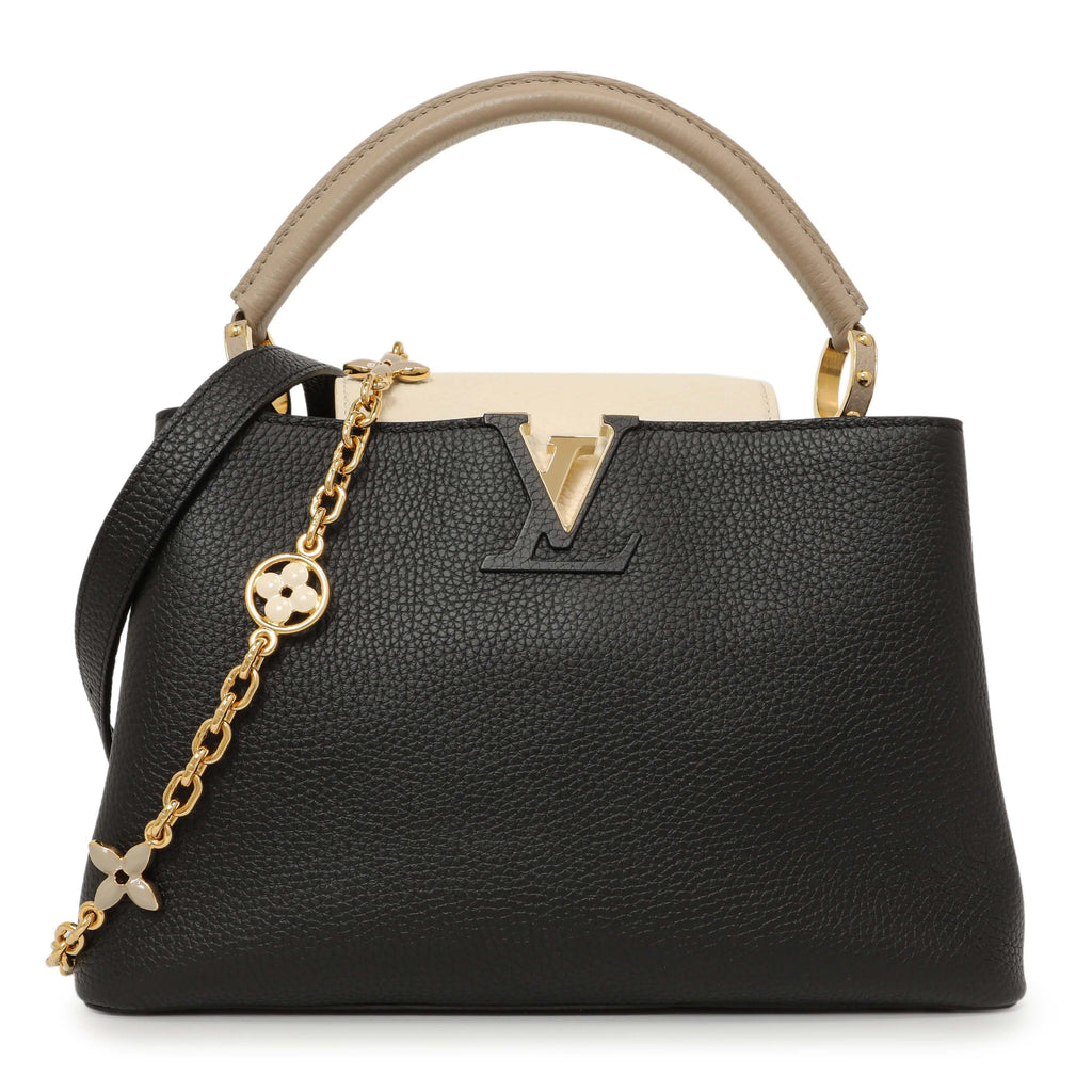 Louis Vuitton Taurillon Leather Capucines Handbag – Black