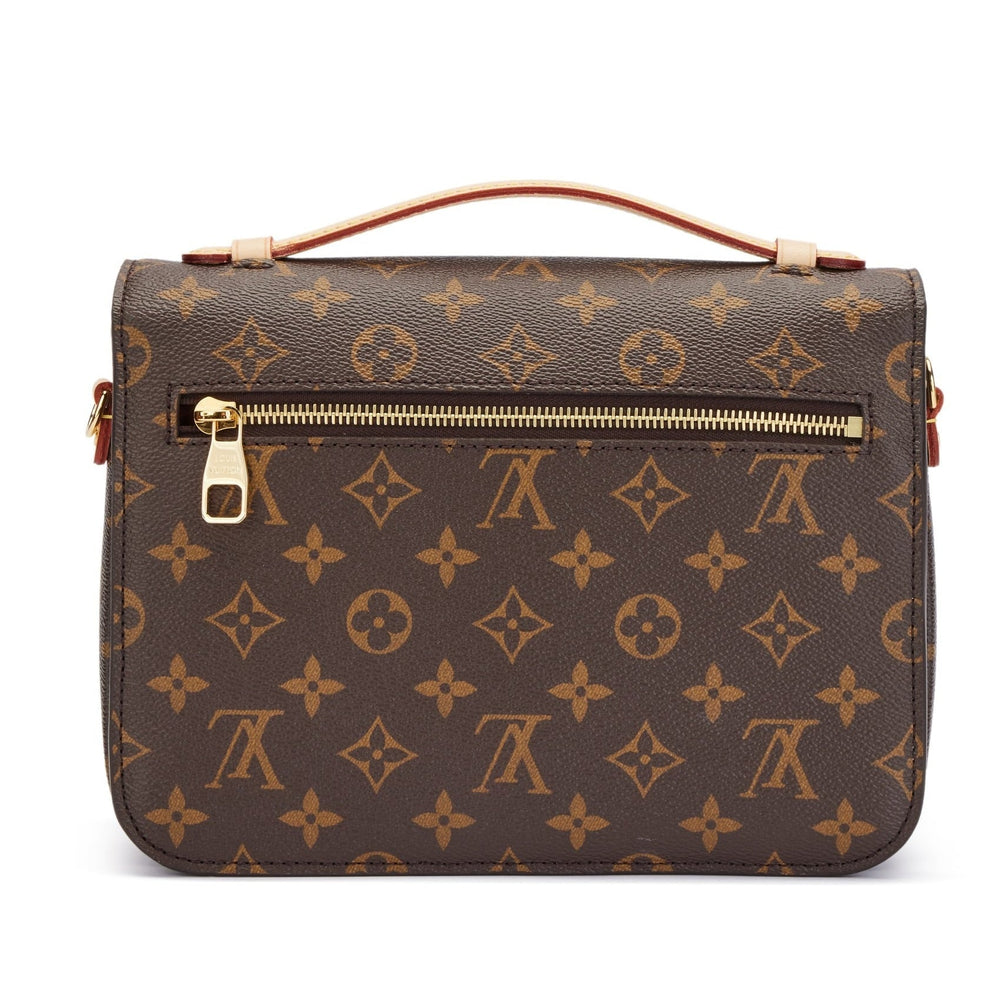 Louis Vuitton Monogram Canvas Pochette Metis Tote Bag – Brown