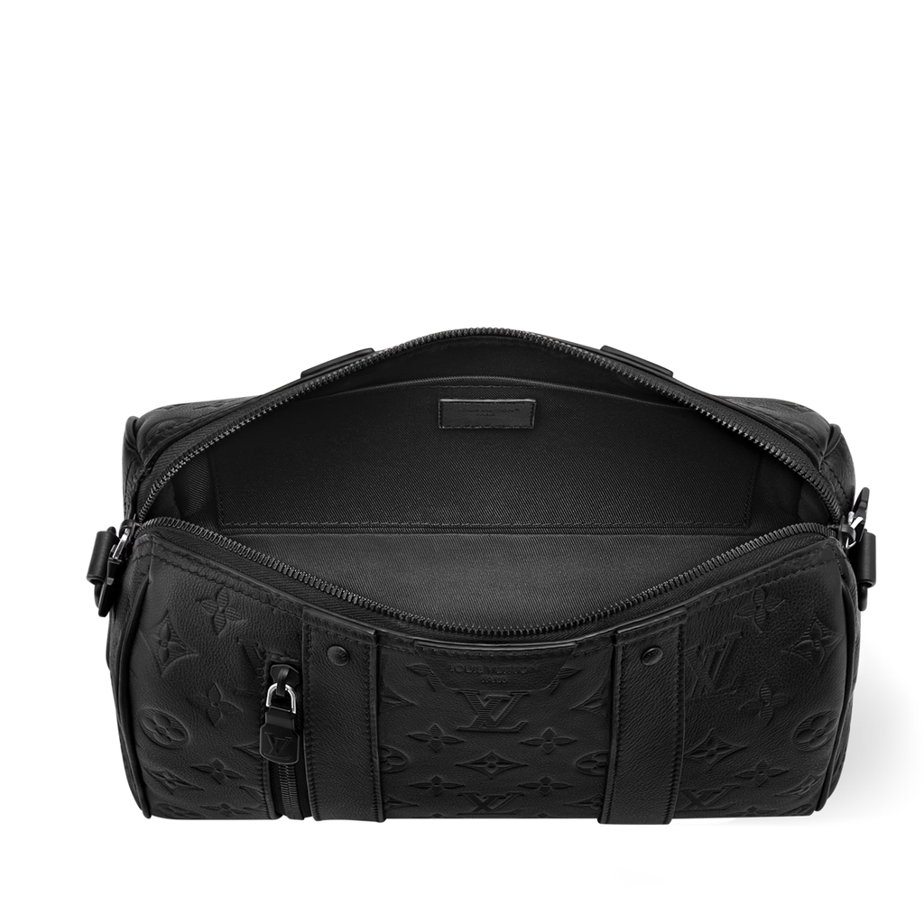 Louis Vuitton Monogram Shadow City Keepall Duffle Bag – Black