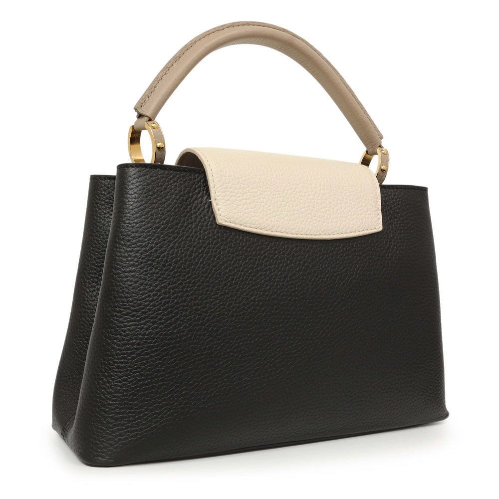 Louis Vuitton Taurillon Leather Capucines Handbag – Black