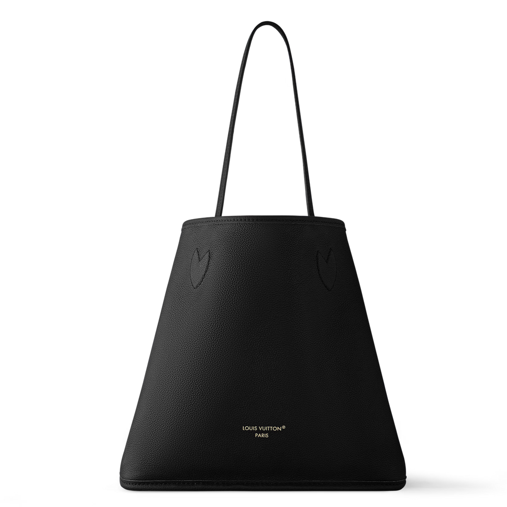 Louis Vuitton Monogram Canvas Neverfull Inside Out MM Shoulder Bag – Black