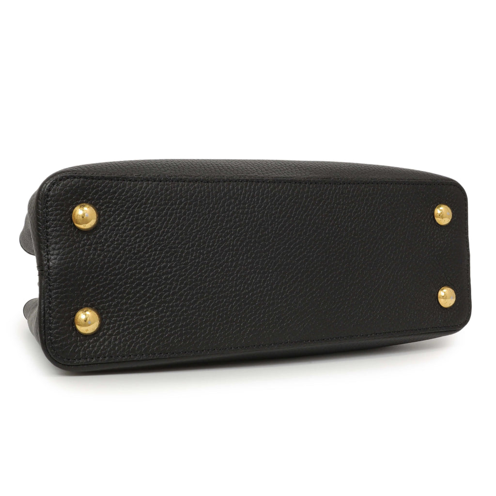 Louis Vuitton Taurillon Leather Capucines Handbag – Black