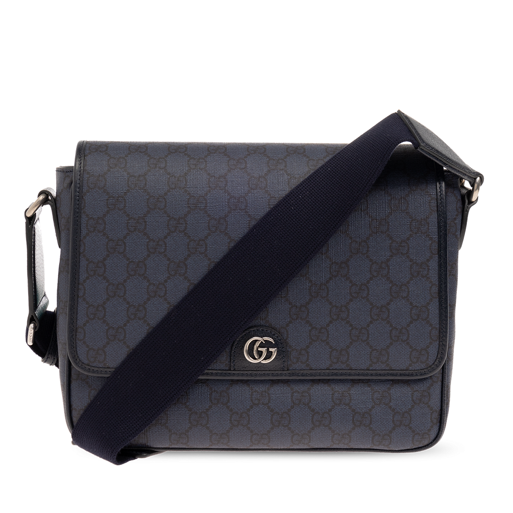 Gucci Supreme Canvas Ophidia Medium Messenger Bag – Blue