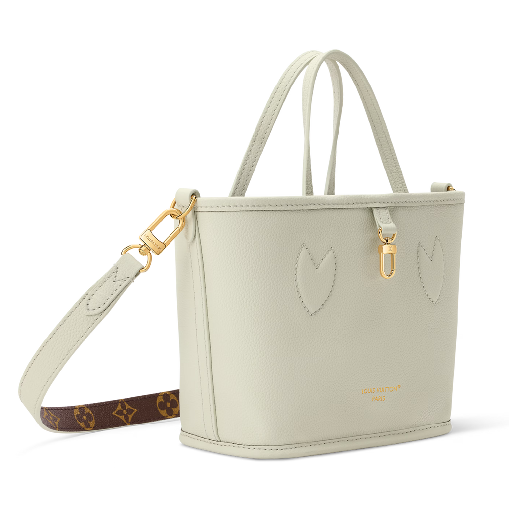 Louis Vuitton Monogram Celadon Neverfull Bandoulière Inside Out BB Handbag – Beige