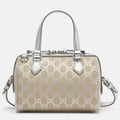 Gucci GG Emblem Small Top Handle Bag - Beige