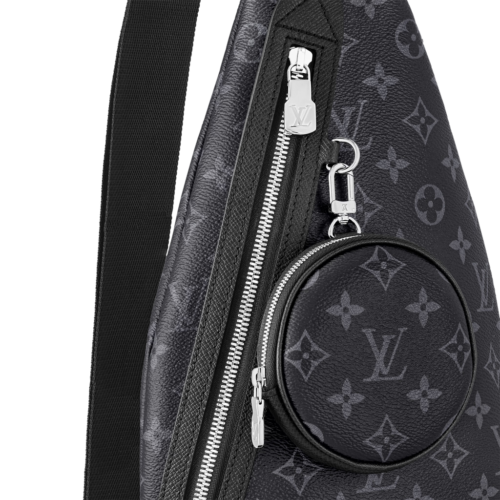 Louis Vuitton Monogram Canvas Taigarama Leather Duo Slingbag – Black