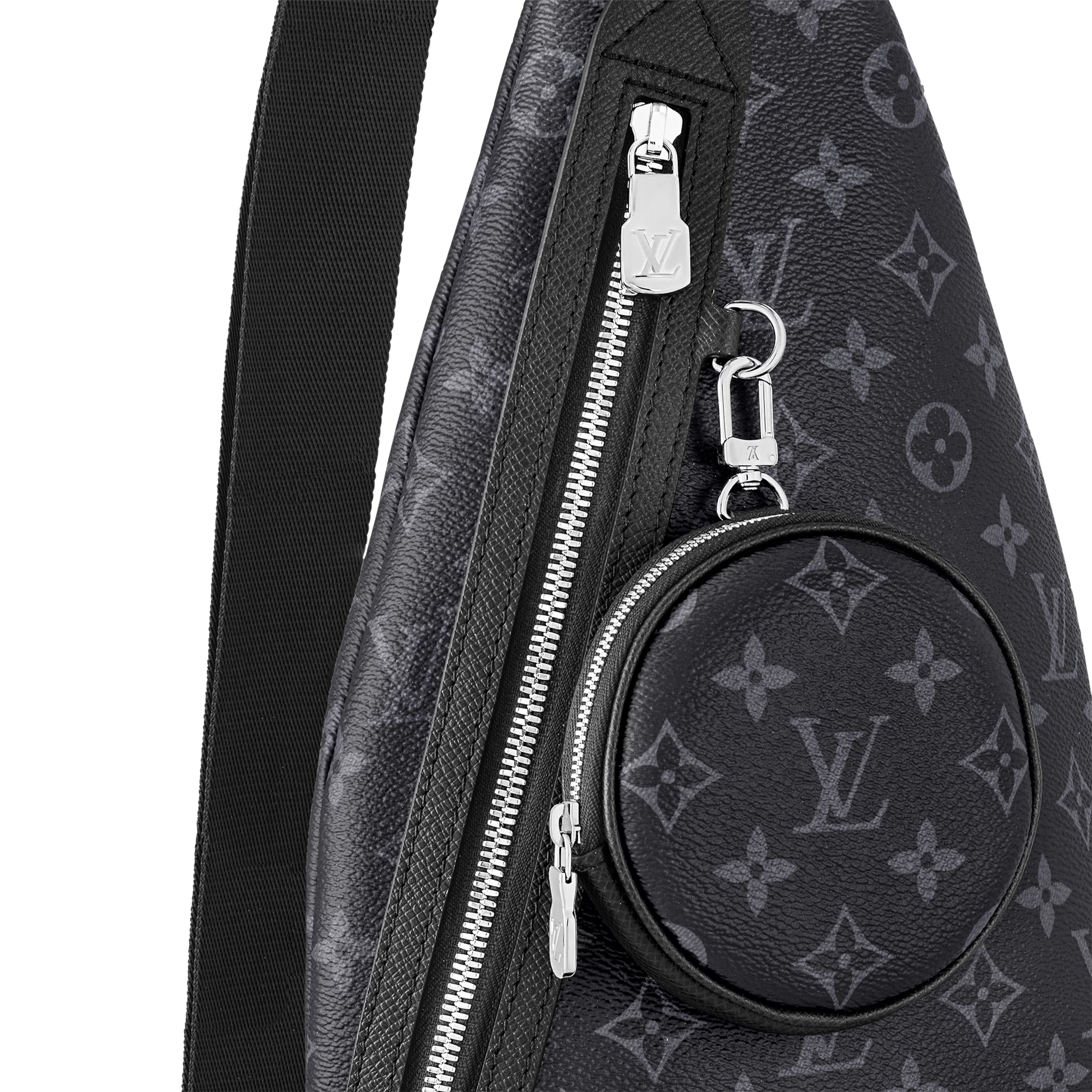 Louis Vuitton Monogram Canvas Taigarama Leather Duo Slingbag – Black