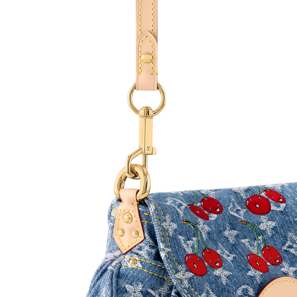 Louis Vuitton LV x TM Monogram Cherry Denim Sunset Shoulder Bag – Blue