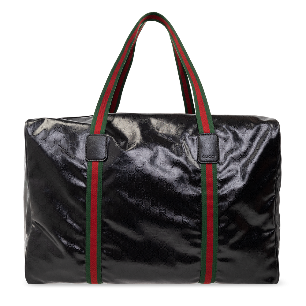 Gucci GG Crystal Large Holdall Duffle Bag – Black