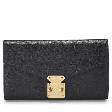 Louis Vuitton Monogram Empreinte Metis Wallet - Black