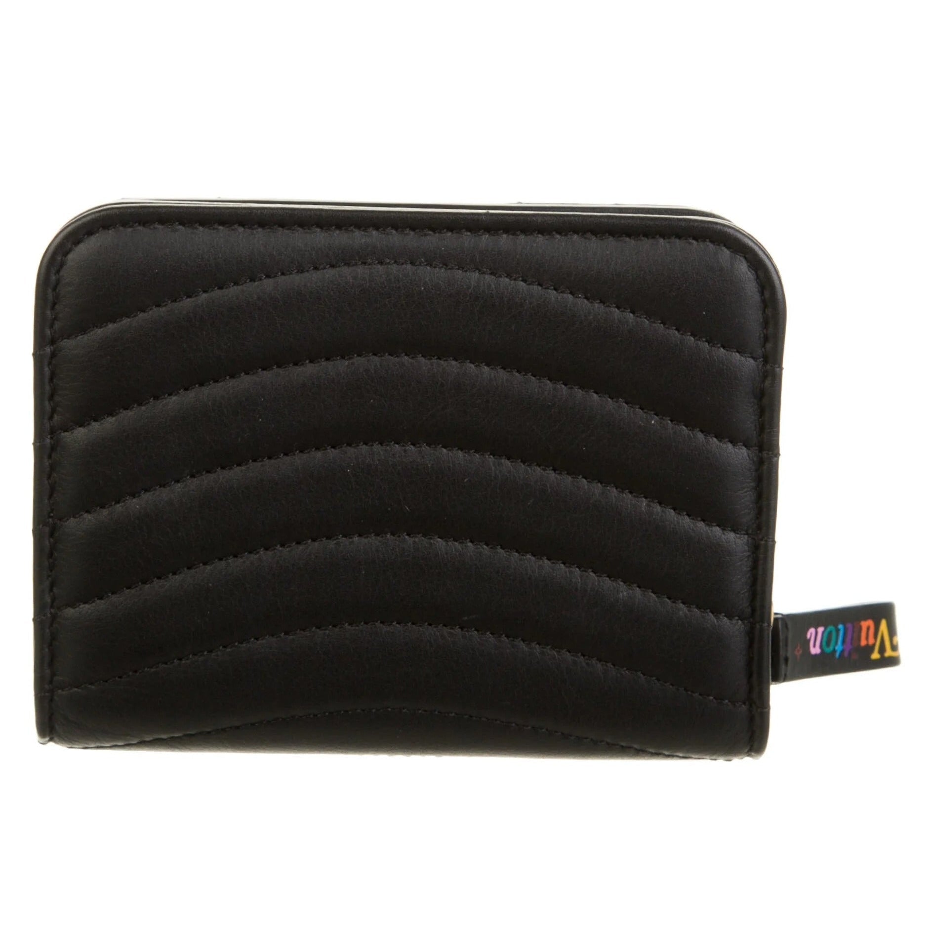 Louis Vuitton New Wave Quilted Leather Compact Wallet - Black