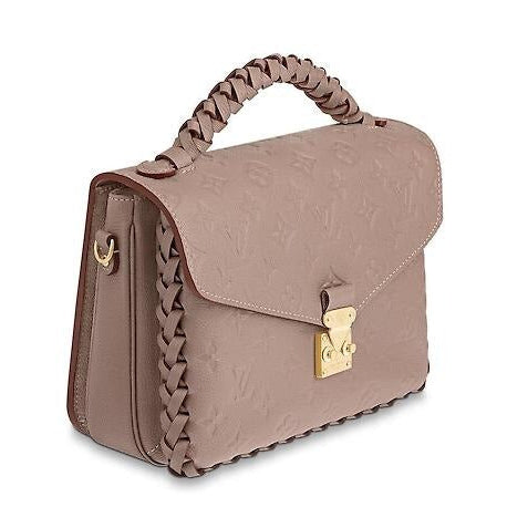 Louis Vuitton Monogram Empreinte Pochette Metis Handbag - Beige