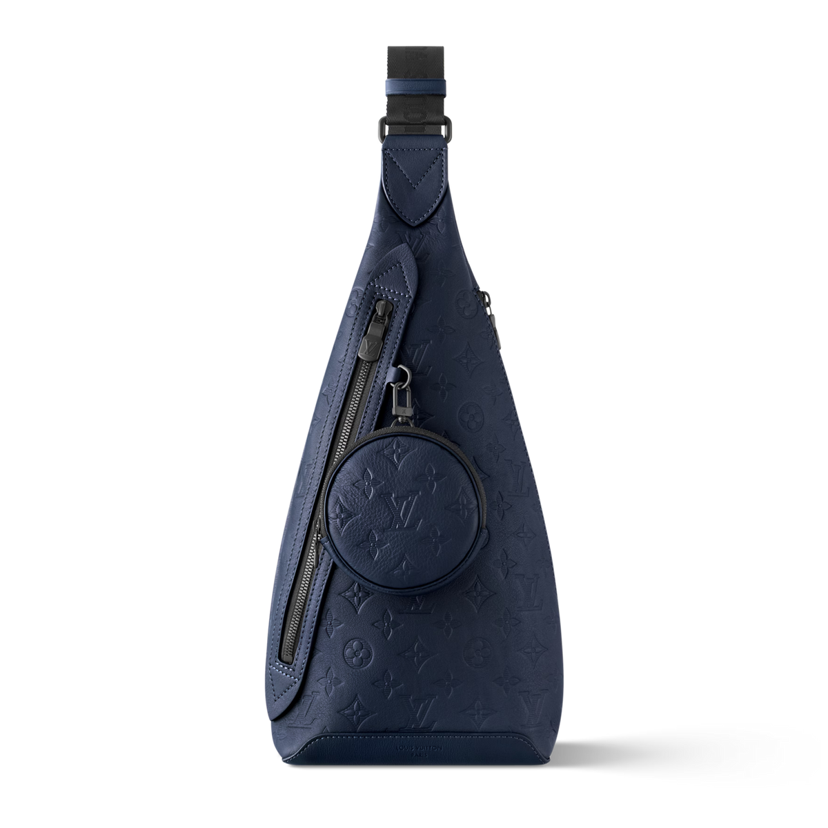 Louis Vuitton Monogram Shadow Leather Duo Slingbag – Navy Blue