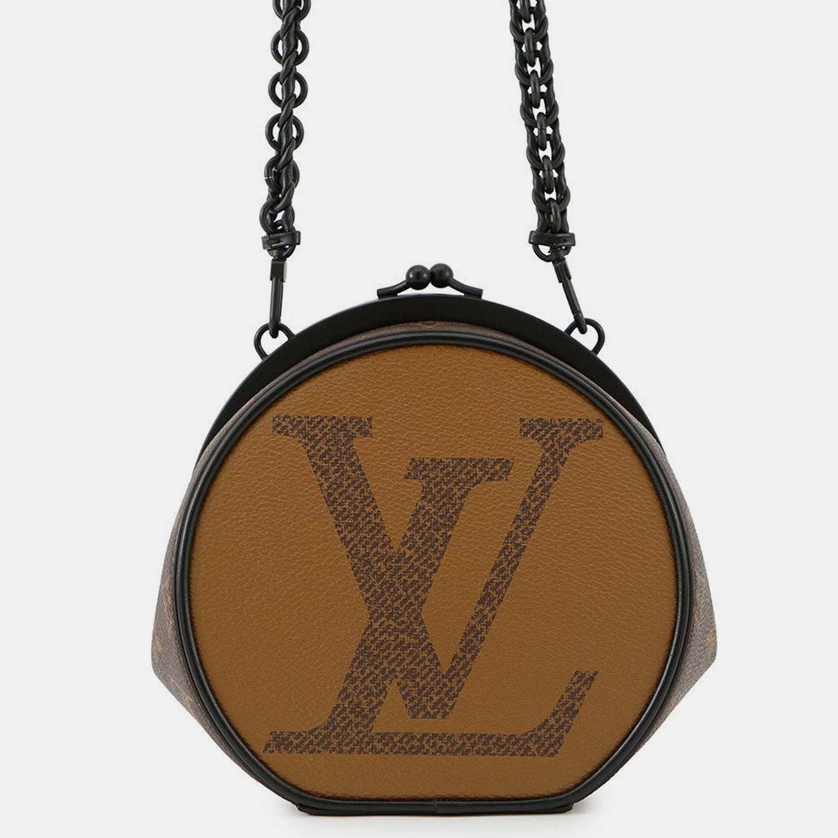 Louis Vuitton Reverse Monogram Boursicot Chain Bag  - Brown