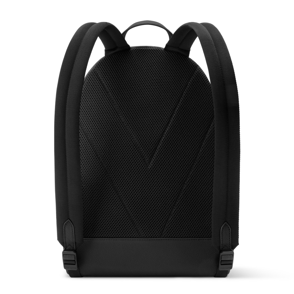 Louis Vuitton Waxy Calfskin Discovery Work Backpack – Black