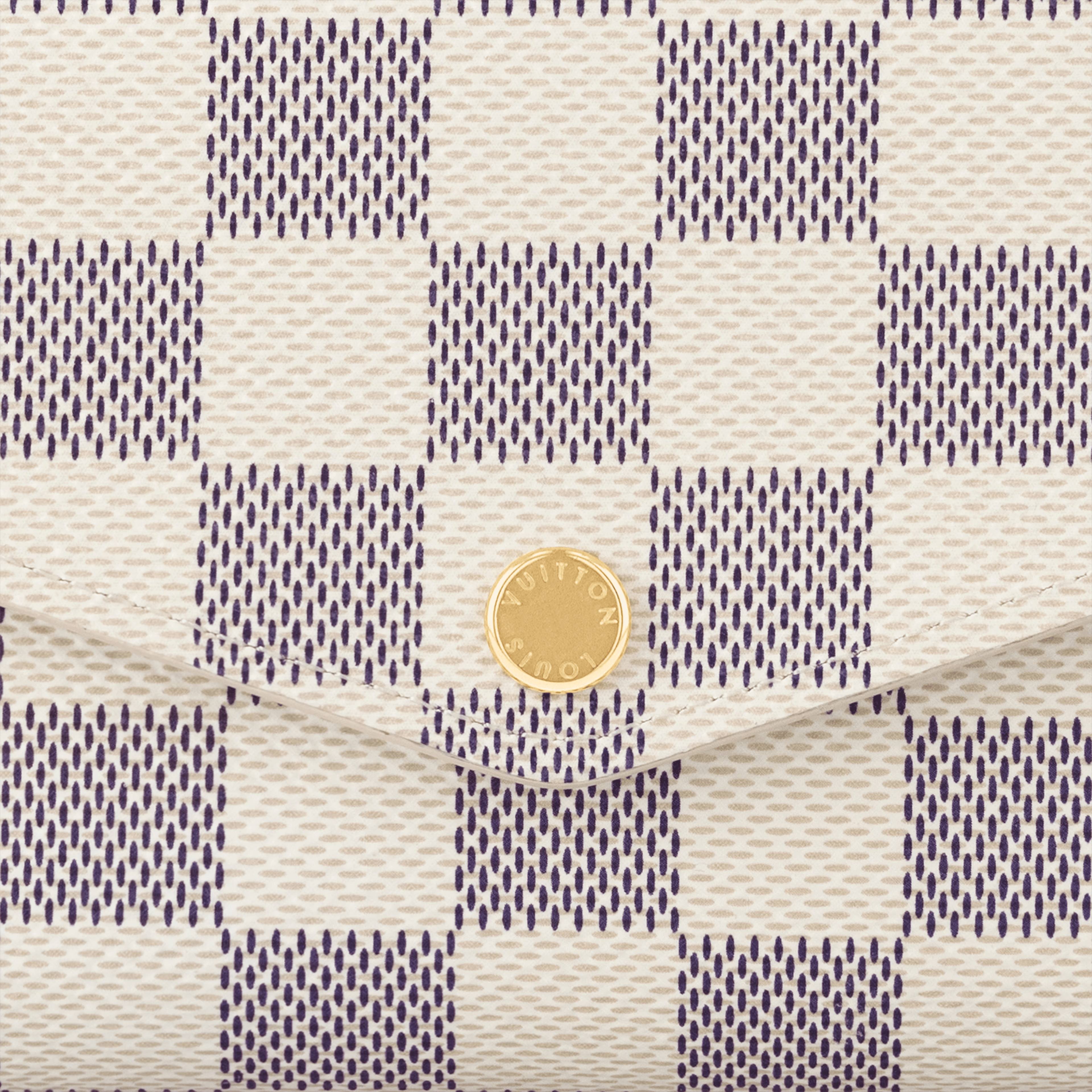 Louis Vuitton Damier Azur Canvas Sarah Wallet – White