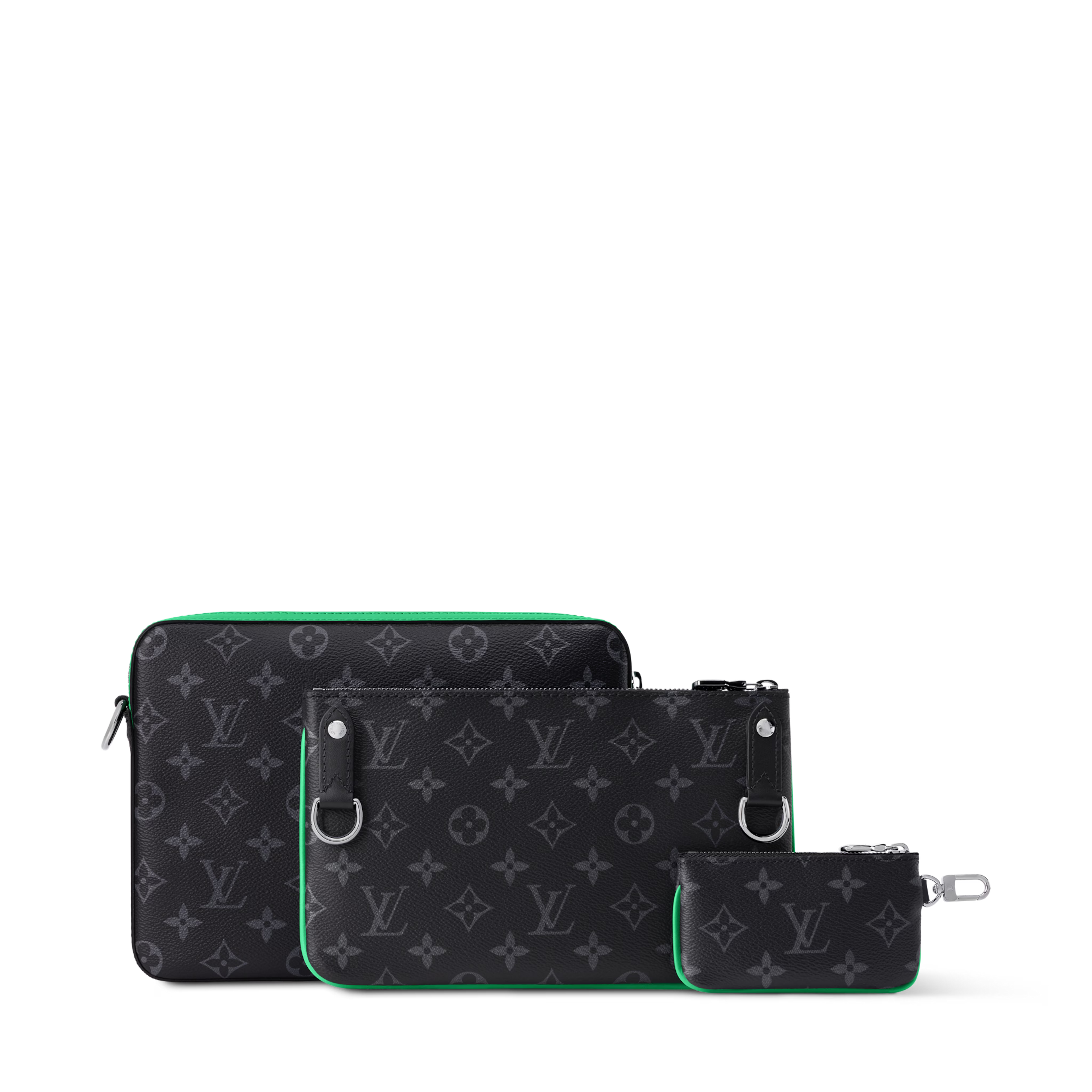 Louis Vuitton Monogram Eclipse Trio Messenger Bag – Bamboo Green